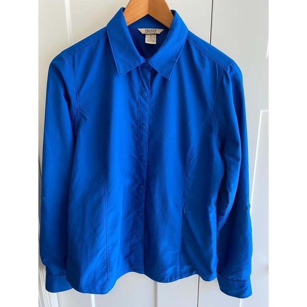 Duluth Trading Womens Small Coolplus Vented Snap Down